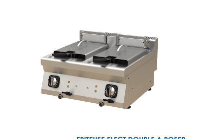 FRITEUSE ELECT DOUBLE A POSER 8+8L 380V 600x630x300 TC.6FE600