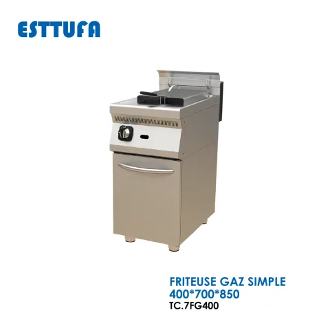 FRITEUSE GAZ SIMPLE 400x700x850 TC.7FG400