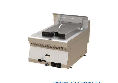 FRITEUSE GAZ SIMPLE 8 L A POSER 400x630x300 TC.6FG40