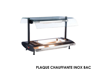 PLAQUE CHAUFFANTE INOX BAC GN 1-71 DIM LT-01