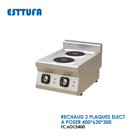 RECHAUD 2 PLAQUES ELECT A POSER 400x630x300 TC.6OCE400