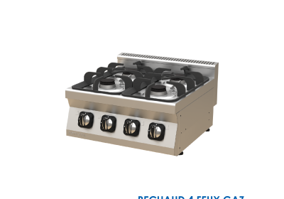 RECHAUD 4 FEUX GAZ A POSER 600x630x300 TC.6OCG600