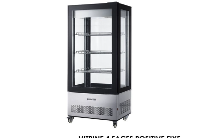 VITRINE 4 FACES POSITIVE FIXE DIM 850x650x1908 RT-550L