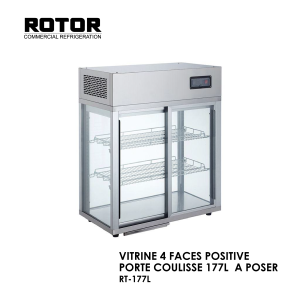 VITRINE 4 FACES POSITIVE PORTE COULISSE 177L A POSER RT 177L 300x300