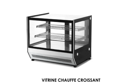 VITRINE CHAUFFE CROISSANT POSABLE VERRE DROITE HS-660HRT