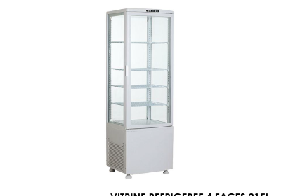 VITRINE REFRIGEREE 4 FACES 215L RT-215L