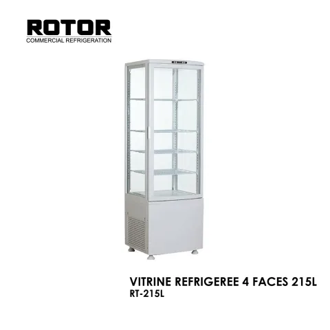 VITRINE REFRIGEREE 4 FACES 215L RT-215L
