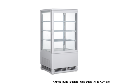 VITRINE REFRIGEREE 4 FACES A POSER 68L RT-68L