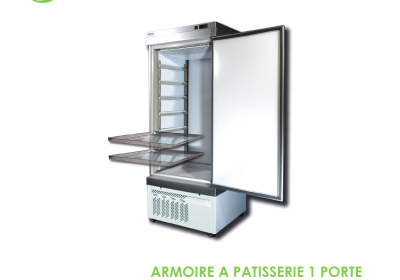 ARMOIRE A PATISSERIE 1 PORTE NEGATIVE 22 PLAQUE 600x800 5002NFN-P