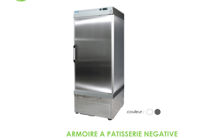 ARMOIRE A PATISSERIE NEGATIVE 1 PORTE 22 PLAQUES 60x40 GRIS EC5000NFN-P