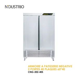 ARMOIRE A PATISSERIE NEGATIVE2 PORTES 40 PLAQUES 60x40 CNG 202 40S 300x300