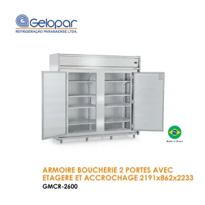 ARMOIRE BOUCHER 2 PORTES AVEC ETAGERE ET ACCROCHAGE 2191x862x2233 GMCR 2600 300x300