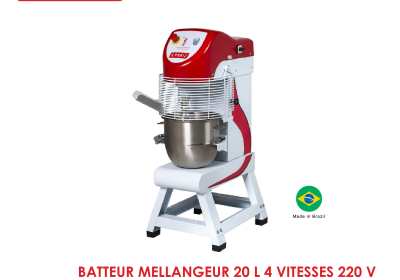 BATTEUR MELLANGEUR 20 L 4 VITESSES 220 V BP18EL