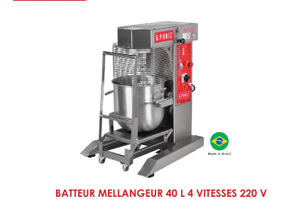BATTEUR MELLANGEUR 40 L 4 VITESSES 220 V BP38C