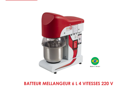 BATTEUR MELLANGEUR 6 L 4 VITESSES 220 V BP05RP