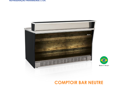 COMPTOIR BAR NEUTRE 1M60 COULEUR BOIS MGEL 160MD