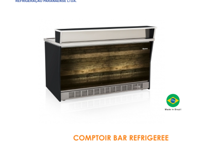 COMPTOIR BAR REFRIGEREE 1M60 COULEUR BOIS GGLR 160MD