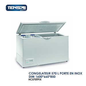 CONGELATEUR 570 L PORTE EN INOX DIM 1600x660x850 HC570TPIX 300x300