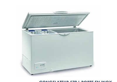 CONGELATEUR 570 L PORTE EN INOX DIM 1600x660x850 HC570TPIX