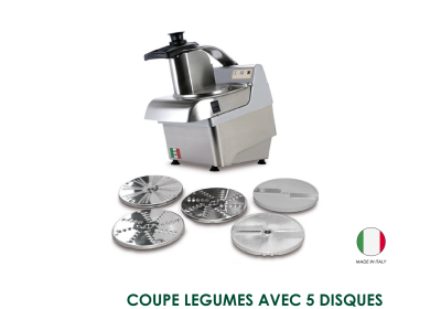 COUPE LEGUMES AVEC 5 DISQUES COUPE