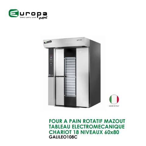 Four à pâtisserie rotatif 15 niv 40*60