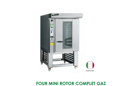 FOUR MINI ROTOR COMPLET GAZ 10 NIVEAUX 60x40 SUPPORT SUR PIEDS COOPER72C