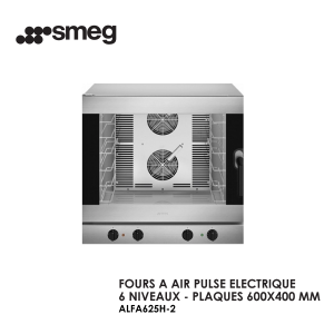 FOURS A AIR PULSE ELECTRIQUE 6 NIVEAUX PLAQUES 600X400 MM ALFA625H 2 300x300