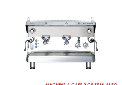 MACHINE A CAFE 2 GR SEMI AUTO A BOUTON CARROSSERIE EN INOX GENIALE2M