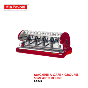 MACHINE A CAFE 4 GROUPES SEMI AUTO ROUGE BAR4S 300x300