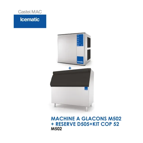 MACHINE A GLACONS M502 + RESERVE D505+KIT COP 52 M502
