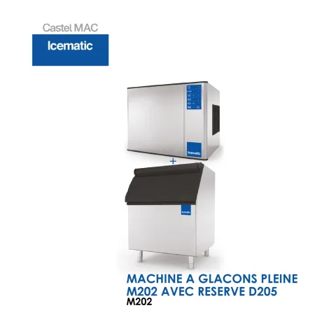 MACHINE A GLACONS PLEINE M202 AVEC RESERVE D205 M202-1