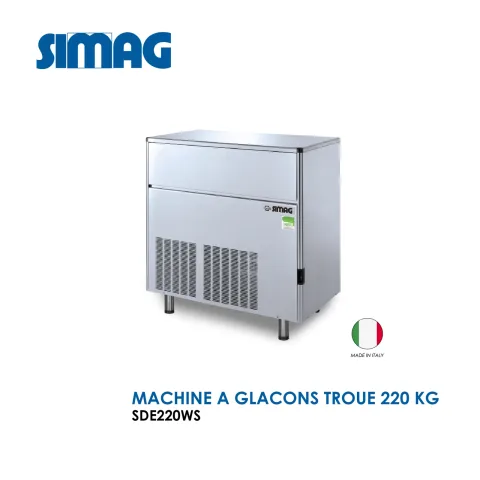 Machine à glaçons troue 220 kg