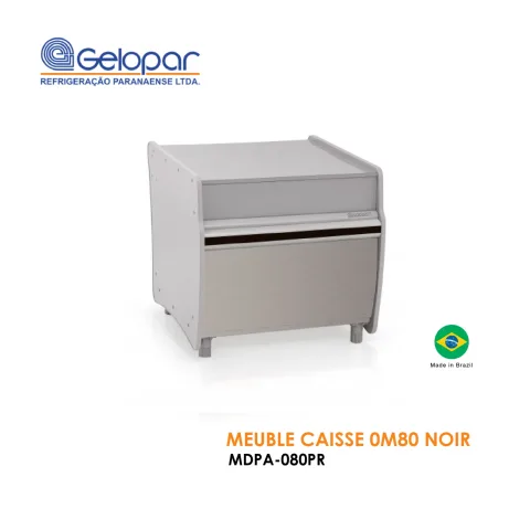 Meuble caisse 0M80 noir