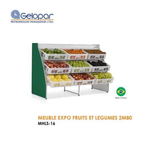 Meuble expo fruits et légumes 2M80