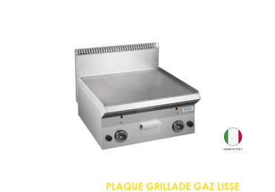 PLAQUE GRILLADE GAZ LISSE A POSER 600X650X270 D65GFT6L