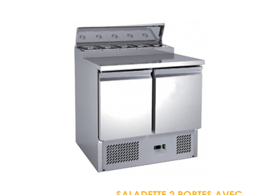 SALADETTE 2 PORTES AVEC COUVERCLE 1100x700x1150 SLD 7105 HL SC