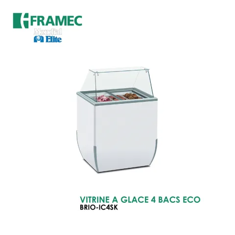 VITRINE A GLACE 4 BACS ECO BRIO-IC4SK