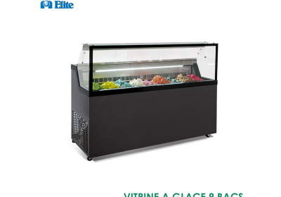 VITRINE A GLACE 9 BACS VERRE DROITE MIRABELLA MIRABELLA-9G