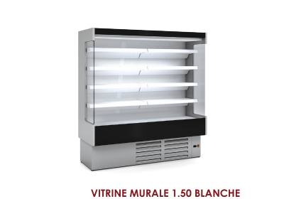 VITRINE MURALE 1.50 BLANCHE M-6-150-BL