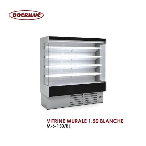 VITRINE MURALE 1.50 BLANCHE M-6-150-BL