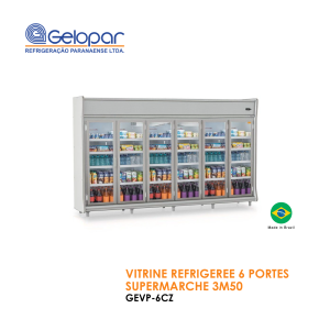 VITRINE REFRIGEREE 6 PORTES SUPERMARCHE 3M50 GEVP 6CZ 300x300