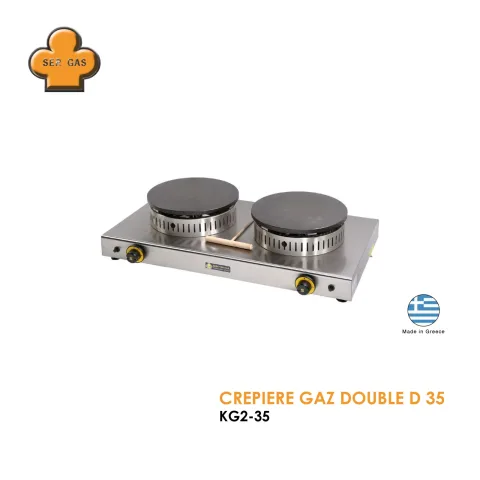 Crêpière gaz double d 35 KG2-35