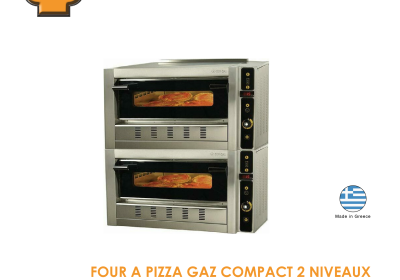 FOUR A PIZZA GAZ COMPACT 2 NIVEAUX FG4D