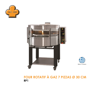 FOUR ROTATIF A GAZ 7 PIZZAS O 30 cm RP1 300x300