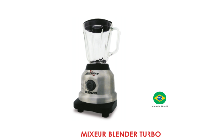 MIXEUR BLENDER TURBO SILENCIEUX EN VERRE 1.5L LVS 1.5 N