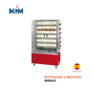 ROTISSOIRE VERTICALE ELECTRIQUE 6 BROCHES 800006G 300x300
