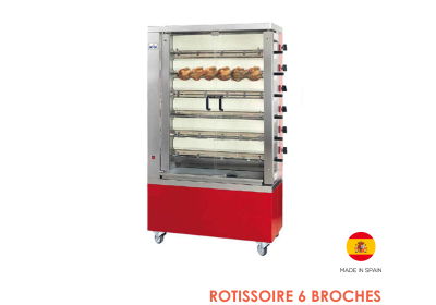 ROTISSOIRE VERTICALE ELECTRIQUE 6 BROCHES 800006G