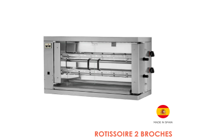 ROTISSOIRE VERTICALE GAZ 2 BROCHES 800002G