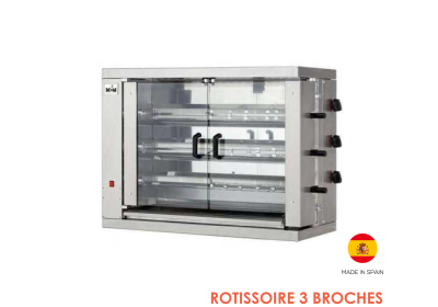 ROTISSOIRE VERTICALE GAZ 3 BROCHES 800003G