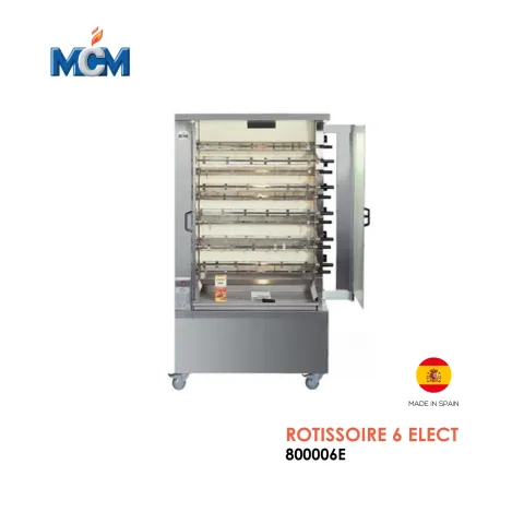 Rôtissoire verticale gaz 6 broches 800006E